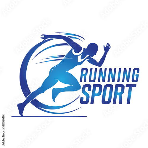 Running  Athlete Logo design
