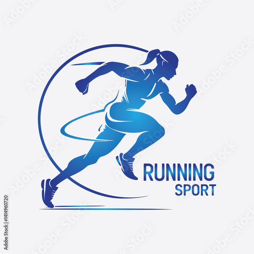 Running  Athlete Logo design
