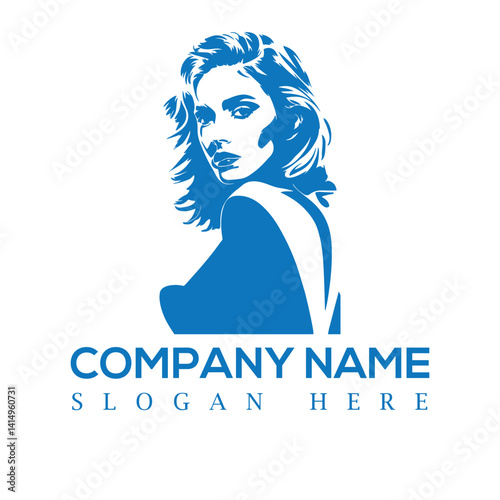 Beautiful girl logo 