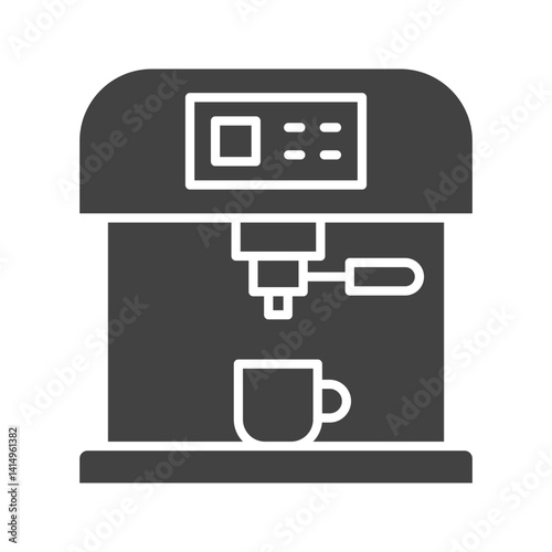Coffee Machine icon vector image. Suitable for mobile apps, web apps and print media.