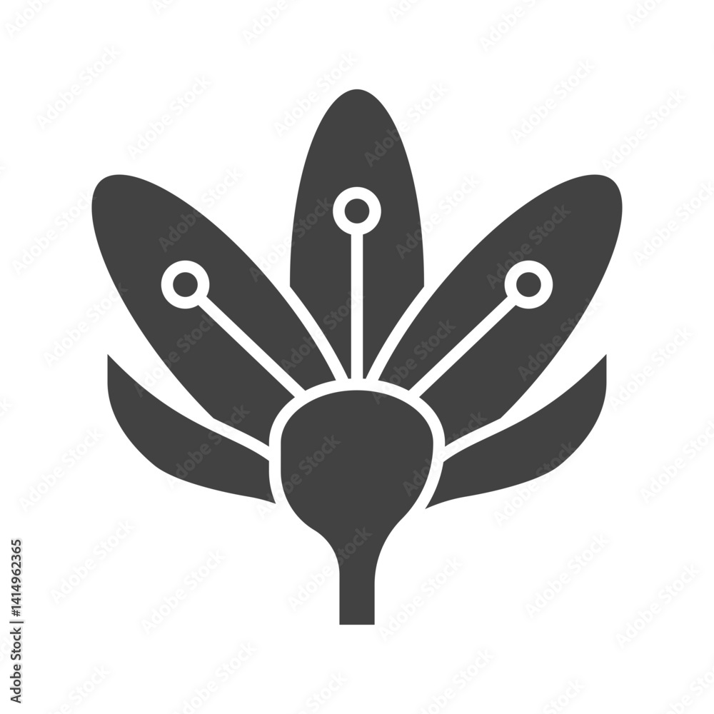 Crocus icon vector image. Suitable for mobile apps, web apps and print media. Crocus icon vector image. Suitable for mobile apps, web apps and print media.