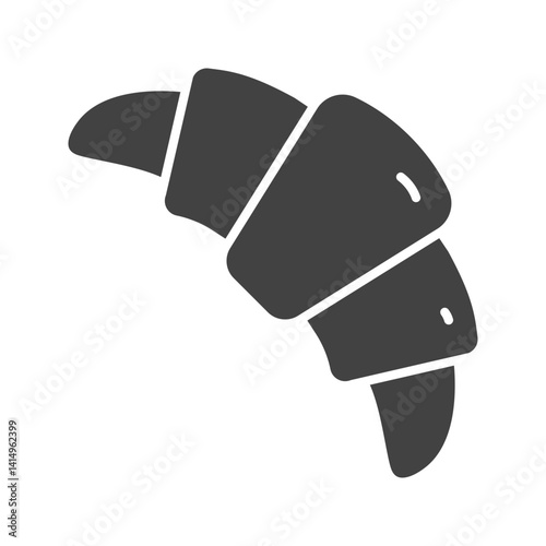 Croissant icon vector image. Suitable for mobile apps, web apps and print media.