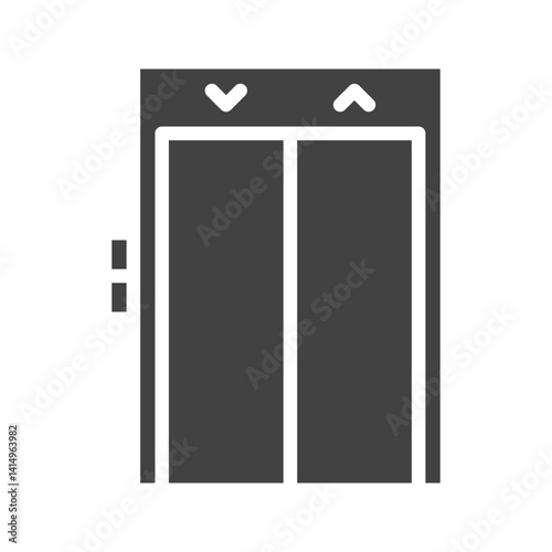 Elevator icon vector image. Suitable for mobile apps, web apps and print media.
