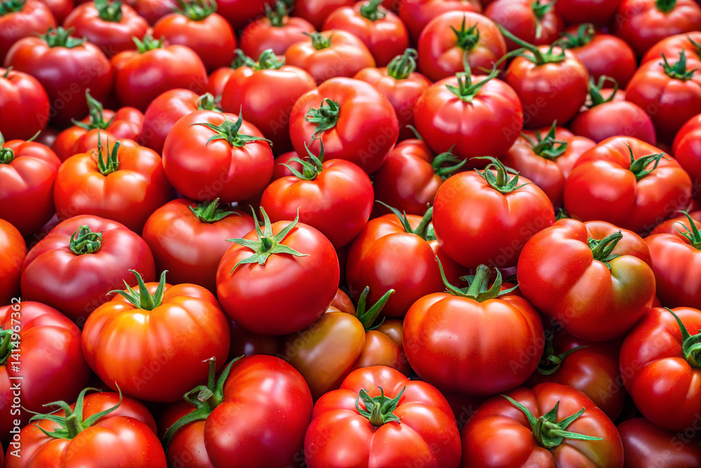 Delicious red tomatoes, isolated on white background. Ai generated image Delicious red tomatoes, isolated on white background. Ai generated image
