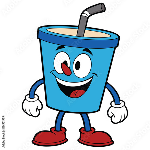Cartoon Soda Cup Character