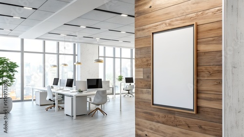 Contemporary Office Framed Poster Layout