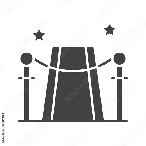 Red Carpet icon vector image. Suitable for mobile apps, web apps and print media.