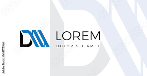 DM logo vector design for brand, business or others