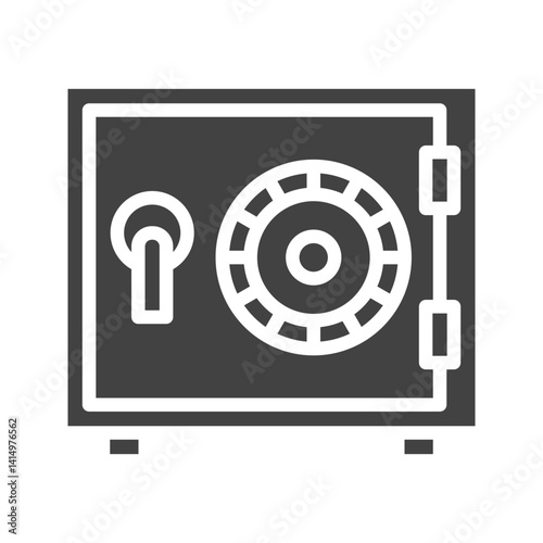 Safebox icon vector image. Suitable for mobile apps, web apps and print media.
