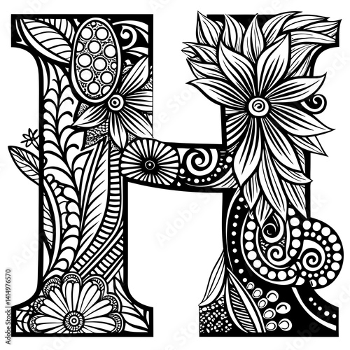 Letter I Vector Alphabet Design