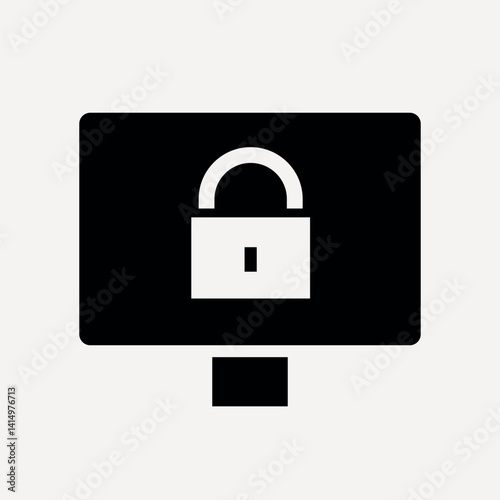 Access management flat icon vector