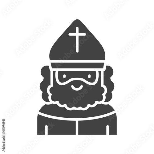 Saint icon vector image. Suitable for mobile apps, web apps and print media.