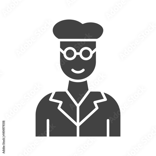 Scientist icon vector image. Suitable for mobile apps, web apps and print media.