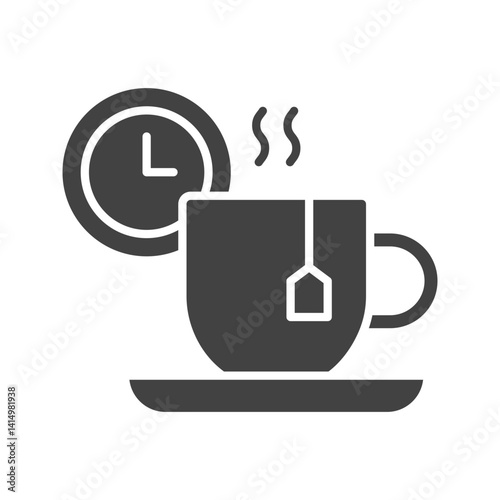 Tea Break icon vector image. Suitable for mobile apps, web apps and print media.