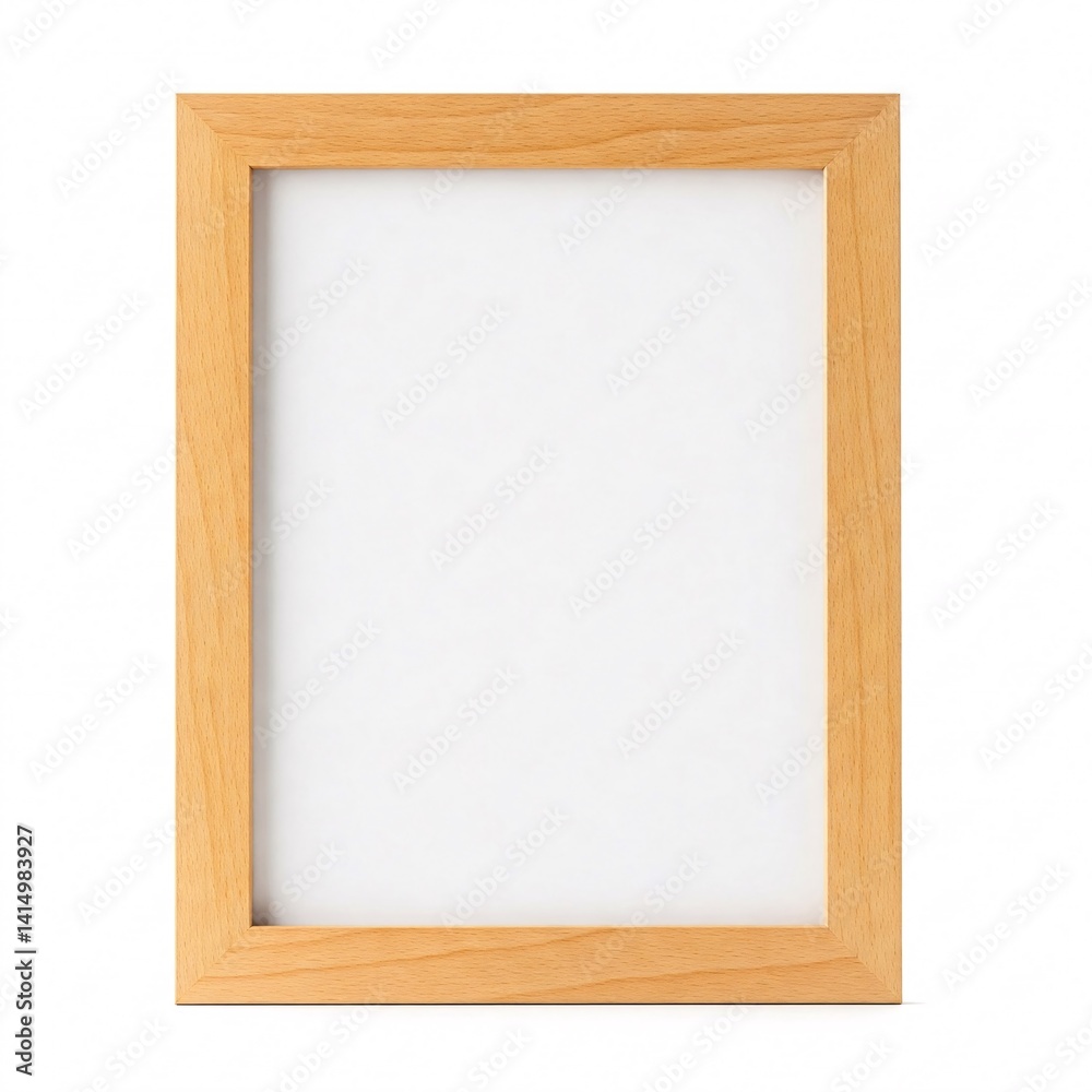 Wooden frame isolated on a white background Wooden frame isolated on a white background