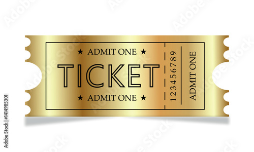 admit one ticket