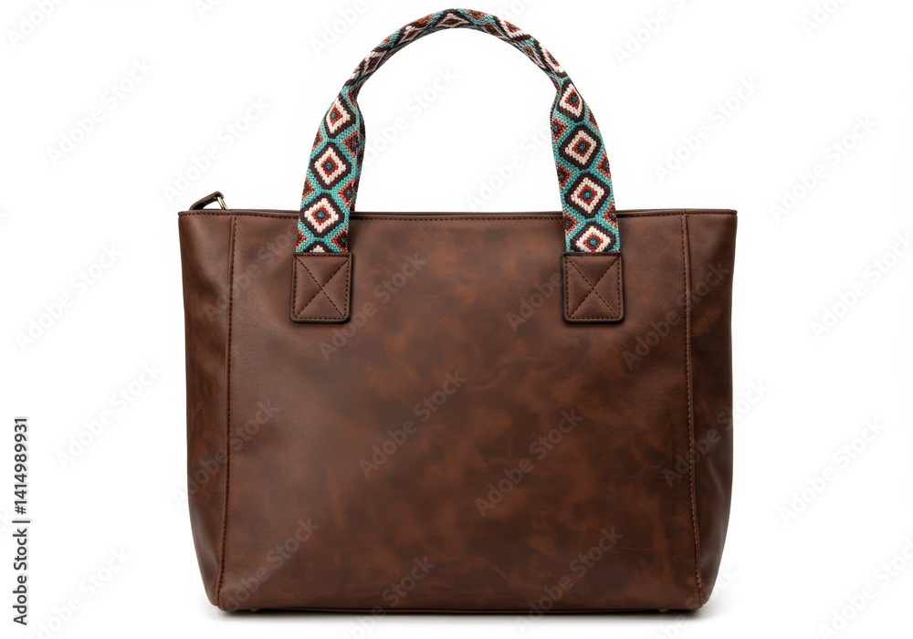 Naklejka premium Women's Handbag isolated on a white background