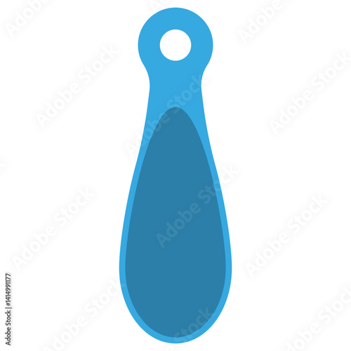 Shoe horn for women vector cartoon illustration isolated on a white background.