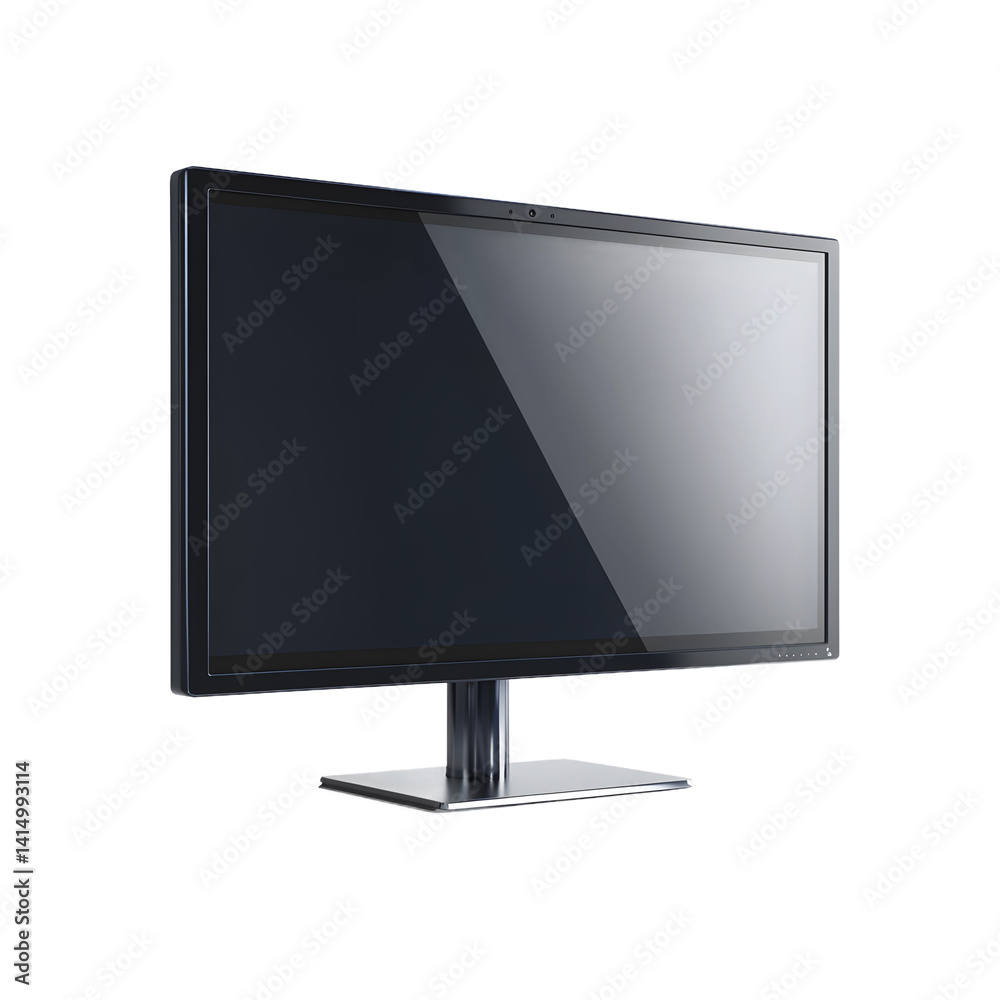Sleek Monitor on Transparent Background Sleek Monitor on Transparent Background