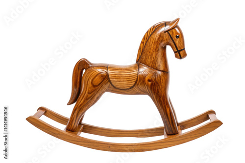 PNG Wooden rocking horse toy classic design with smooth finish