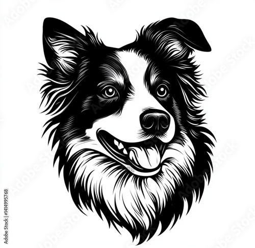 vector illustration of a dog