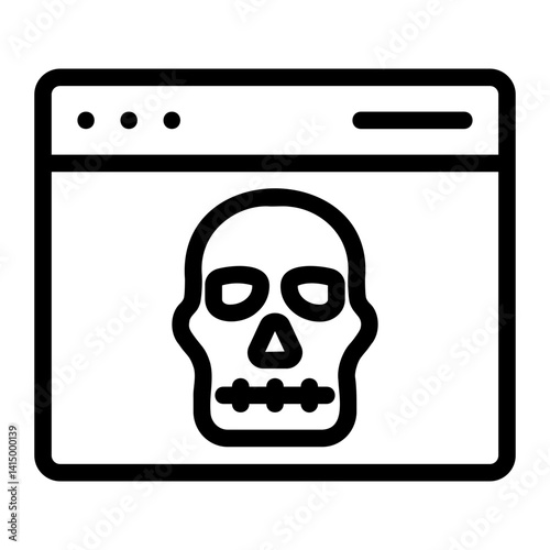 browser line icon