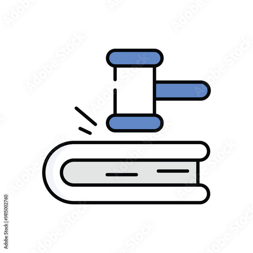 Rules Of Law Vector icon