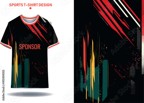 Soccer jersey design for sublimation