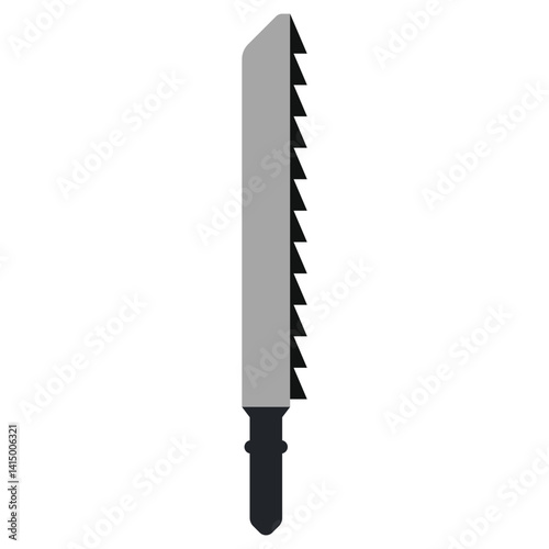 Saw blade for wood vector cartoon illustration isolated on a white background.