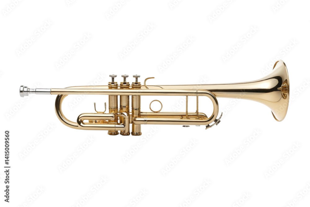 Fototapeta premium PNG Classic brass trumpet