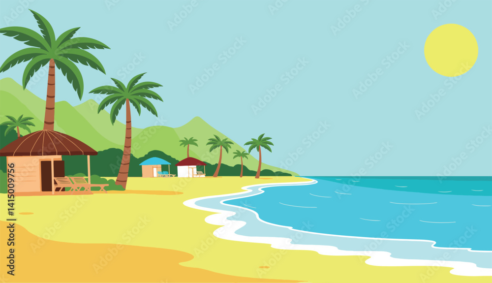 Obraz premium Tropical Beach Paradise