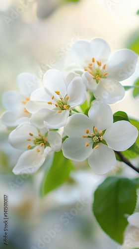 blooming apple tree flowers