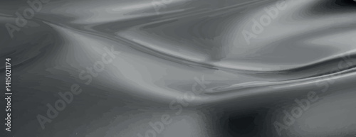 A smooth, flowing gray background, with a silky texture. The background is elegant and monochromatic, featuring a gray color scheme. Smooth elegant silk fabric texture background vector