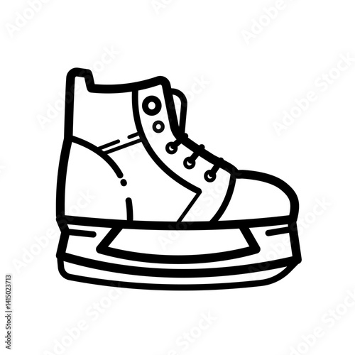 hockey skate – vector icon