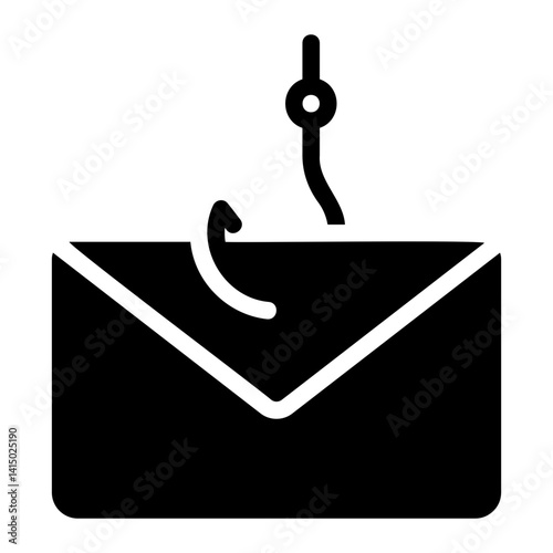 phishing glyph icon