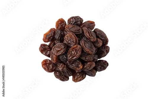 PNG Pile of dried raisins on black