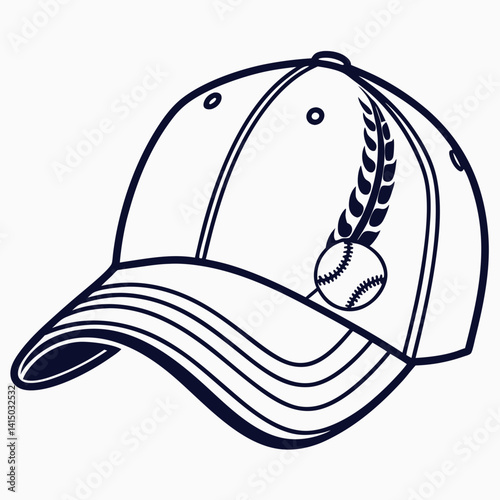 Stylish Hat Vector Illustration