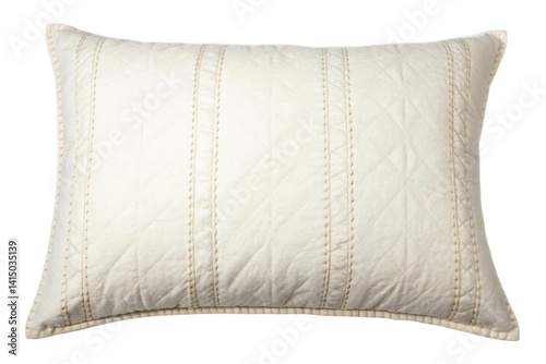 PNG Comfortable quilted pillow with decorative stitching