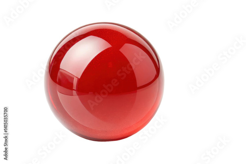 PNG Glossy red sphere with reflective surface