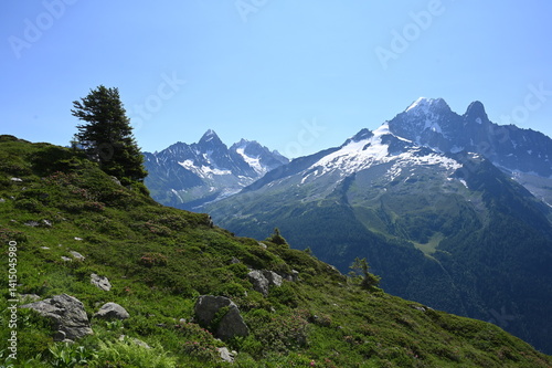 Obraz na płótnie Aiguille du Chardonnet und Aiguille d’Argentiere w salonie