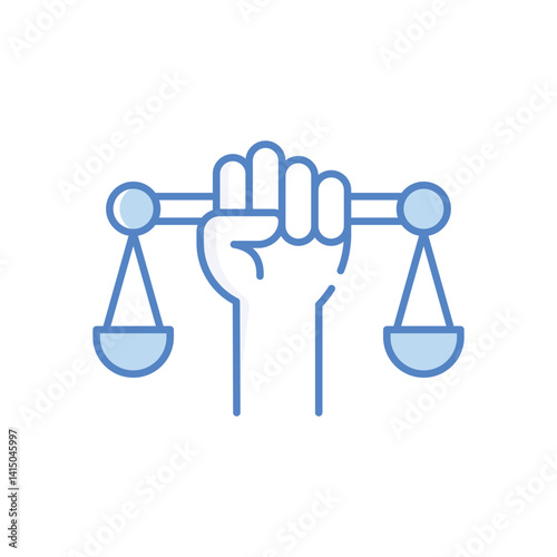Civil  Right Law Vector icon