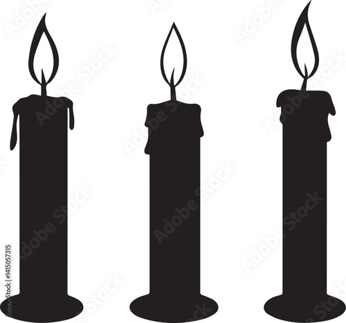 burning candle holder