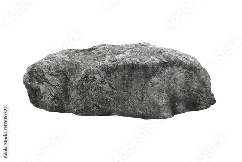 Rock isolated transparency background.