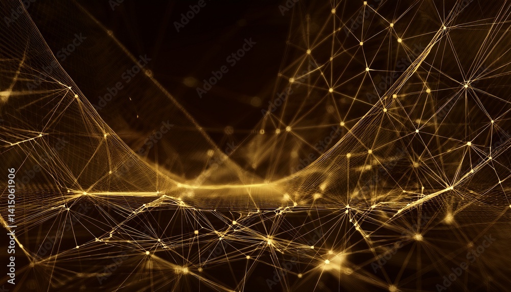 Fototapeta premium Abstract digital background of points and lines, abstract technology science background