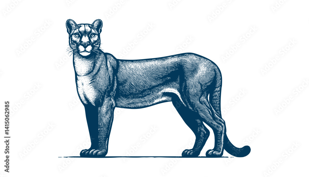 Fototapeta premium puma vector