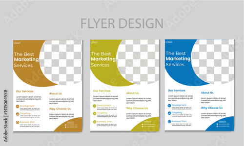 Corporate business flyer template design set , marketing business proposal , promotion , new digital marketing flyer set , booklet , leaflet , corporate business annual report layout , corporate