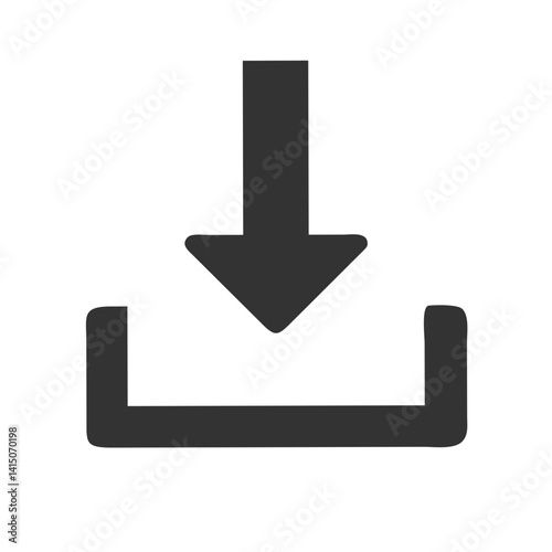 Download Icon with Arrow Symbol  
