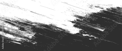 Obraz na płótnie Vector white and black brush stroke wall. w salonie