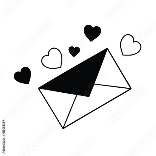 playlist icon with heart and music notes