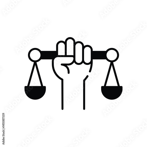 Civil  Right Law Vector icon